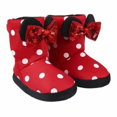 Disney minnie mouse 3d sloffen/pantoffels voor meisjes