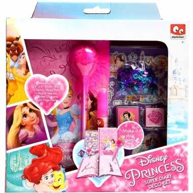 Disney princess maak je eigen dagboek set voor meisjes