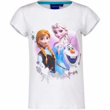 Frozen shirt wit voor meisjes