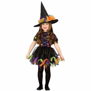 Halloween zwart heksen kostuum voor meisjes