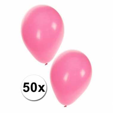 Meisjes babyshower ballonnen baby roze 50x