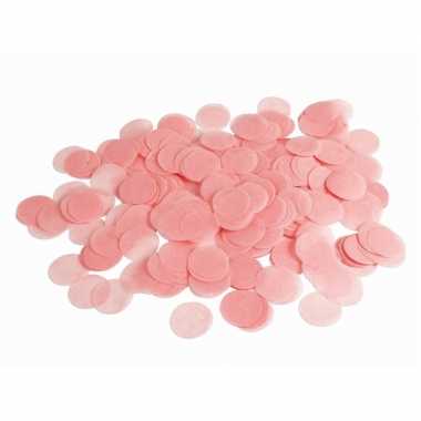 Meisjes licht roze papieren confetti 132 gram