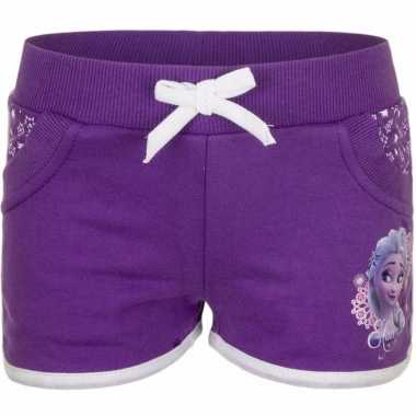 Paarse frozen meisjes shorts