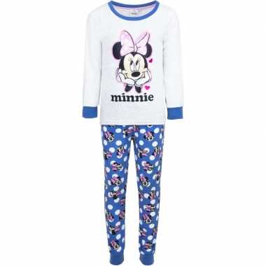 Witte minnie mouse pyjama voor meisjes