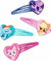 4x my little pony haarclips voor meisjes