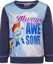 Blauwe my little pony sweater voor meisjes