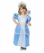 Blauwe prinsessenjurk met accessoires voor meisjes