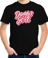 Daddys girl vaderdag cadeau t-shirt zwart voor meisjes