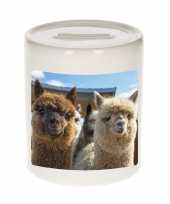 Dieren foto spaarpot alpaca 9 cm alpacas spaarpotten en meisjes