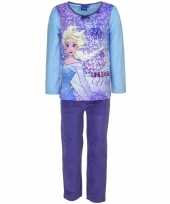 Frozen elsa velours pyjama blauw voor meisjes