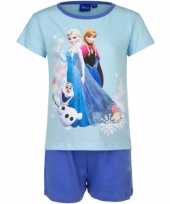 Frozen korte pyjama meisjes blauw