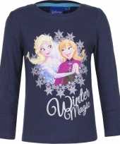 Frozen shirt blauw voor meisjes
