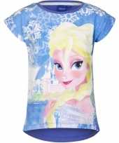 Frozen t-shirt blauw voor meisjes