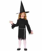Halloween zwart heksen kostuum budget voor meisjes
