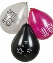 Meisjes 18x thema sweet 16 ballonnen
