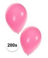 Meisjes 200 lichtroze dekoratie ballonnen