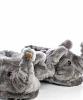 Meisjes dieren olifant pantoffels sloffen voor volwassenen maat 45 47