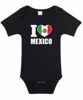 Meisjes i love mexico baby rompertje zwart jongen meisje