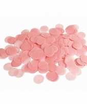 Meisjes licht roze papieren confetti 22 gram