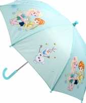 Meisjes paraplu lichtblauw frozen elsa
