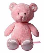 Meisjes pluche roze beer 28 cm