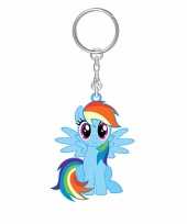 My little pony sleutelhanger rainbow dash 7 cm voor meisjes