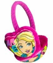 Roze barbie oorwarmers voor meisjes