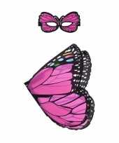 Roze vlinder verkleedset voor meisjes