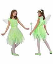 Toverfee elfje flora verkleed kostuum jurkje voor meisjes groen