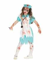 Zombie verpleegster zuster verkleedkostuum voor meisjes